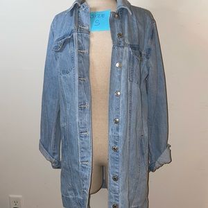 Long jean jacket for sale